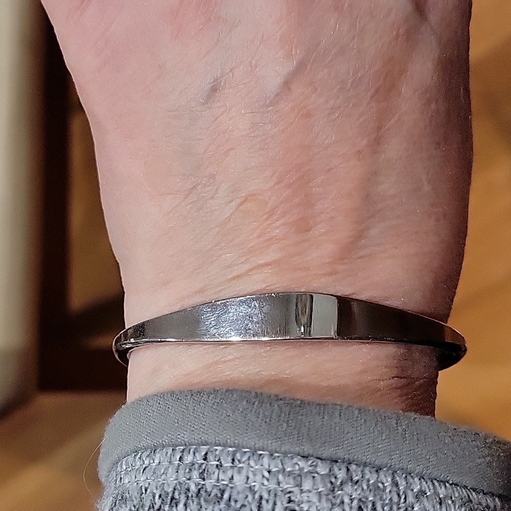 Silvertone cuff bracelet